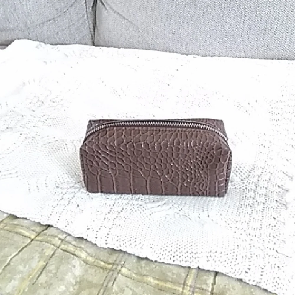Michael Kors Brown Embossed Pouch